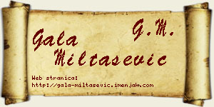 Gala Miltašević vizit kartica